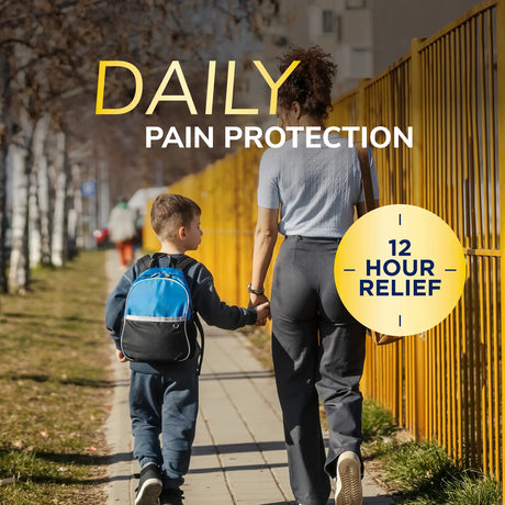 Hydrogel nerve pain relief patches daily pain protection with adult and child walking
