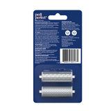 Back of Dr Scholls NanoTech Roller Replacement Heads packaging for Pedi Perfect foot file