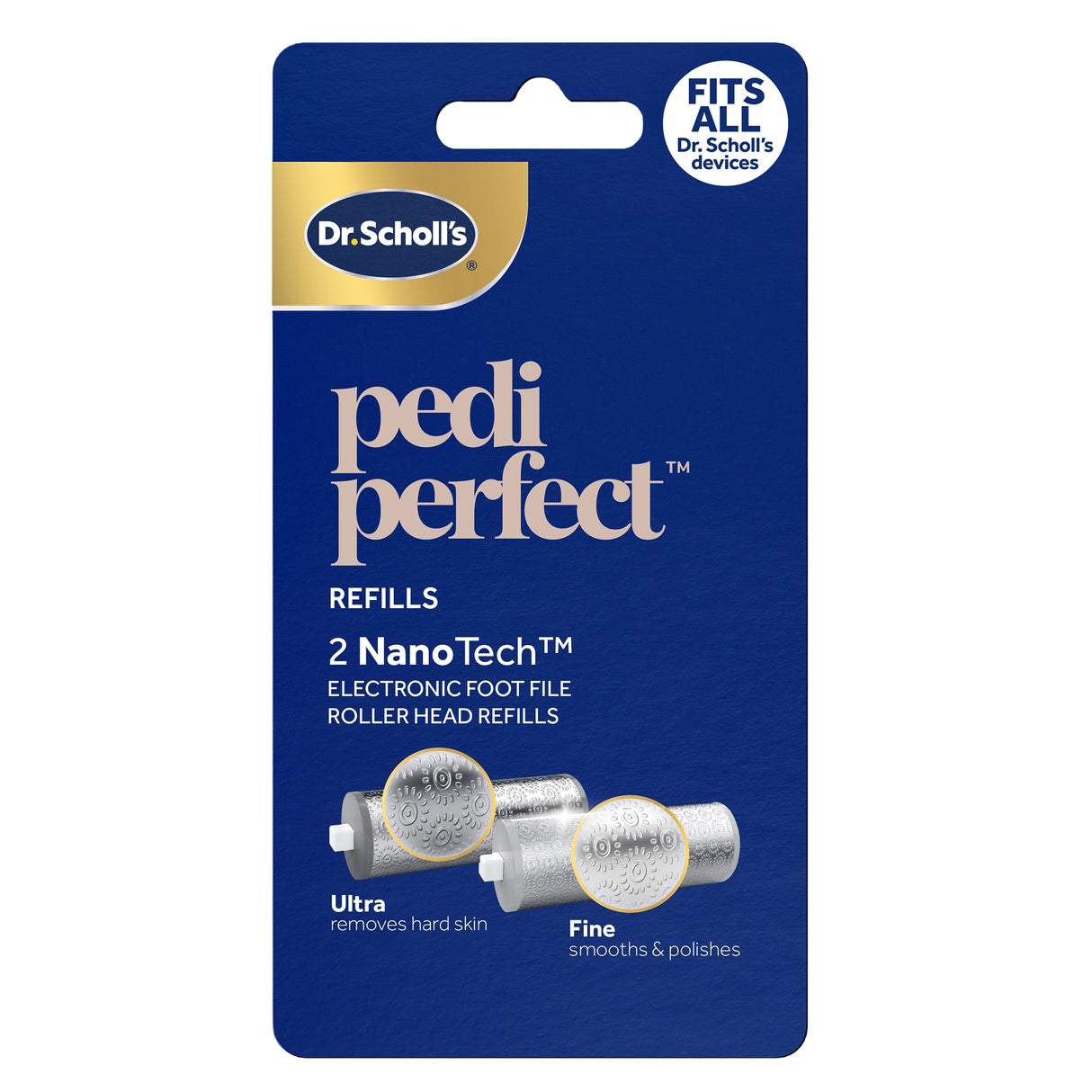 NanoTech Roller Replacement Heads for Pedi Perfect Electronic Foot File