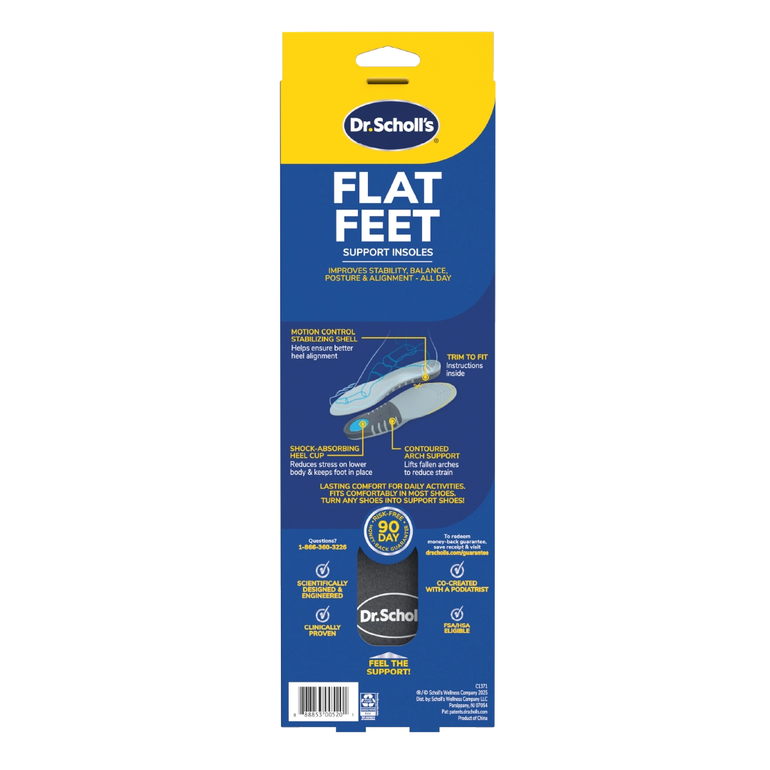 Flat Feet Support Insoles for Men