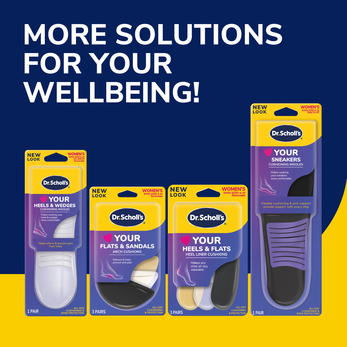Love Your FLATS & SANDALS 3/4 Length Insoles