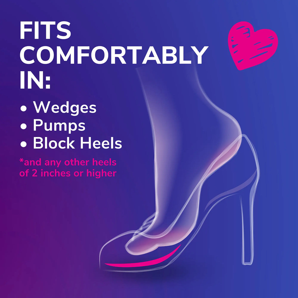 Love Your HEELS & WEDGES Ball of Foot Cushions