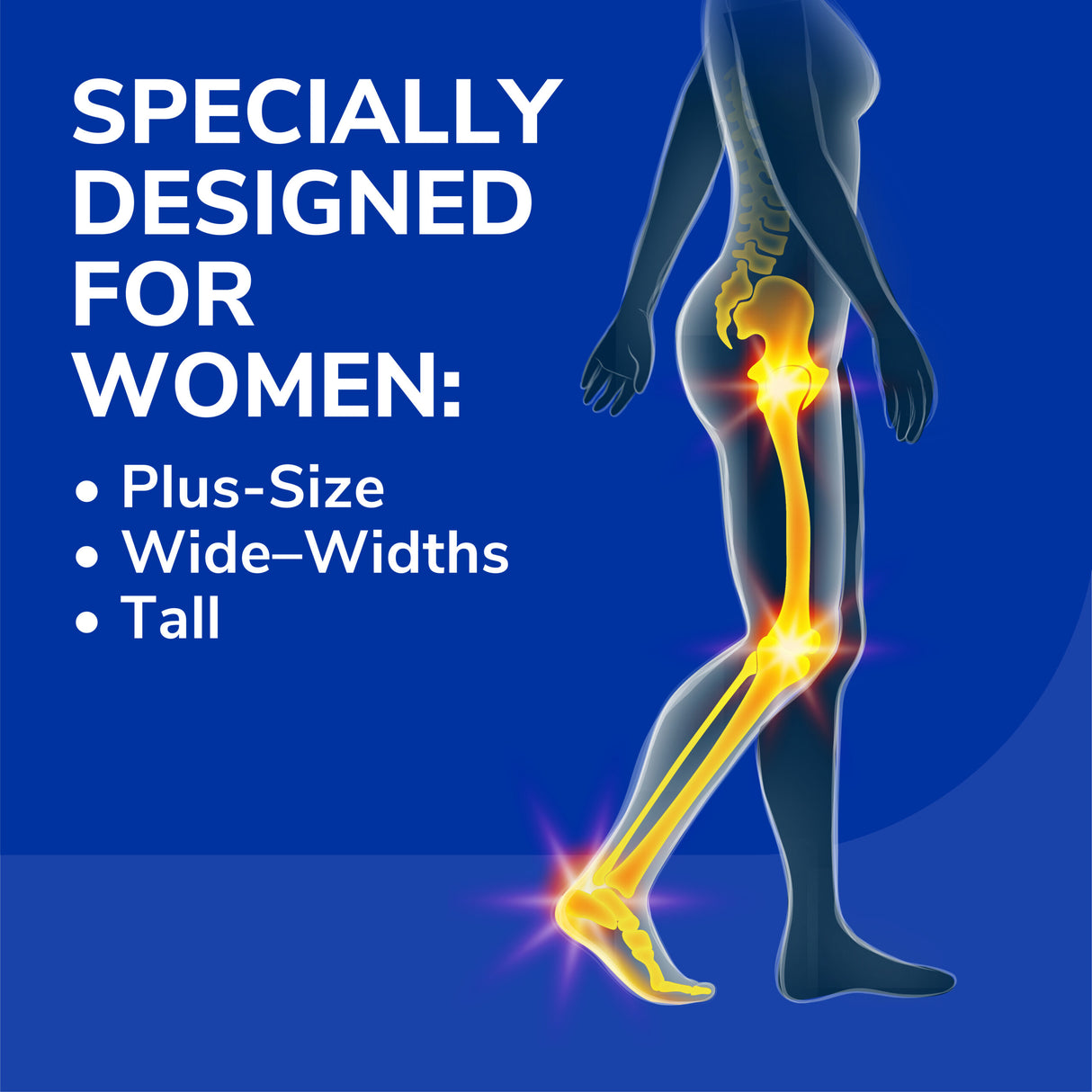 image of specifically designed for women plus size wide widths tall