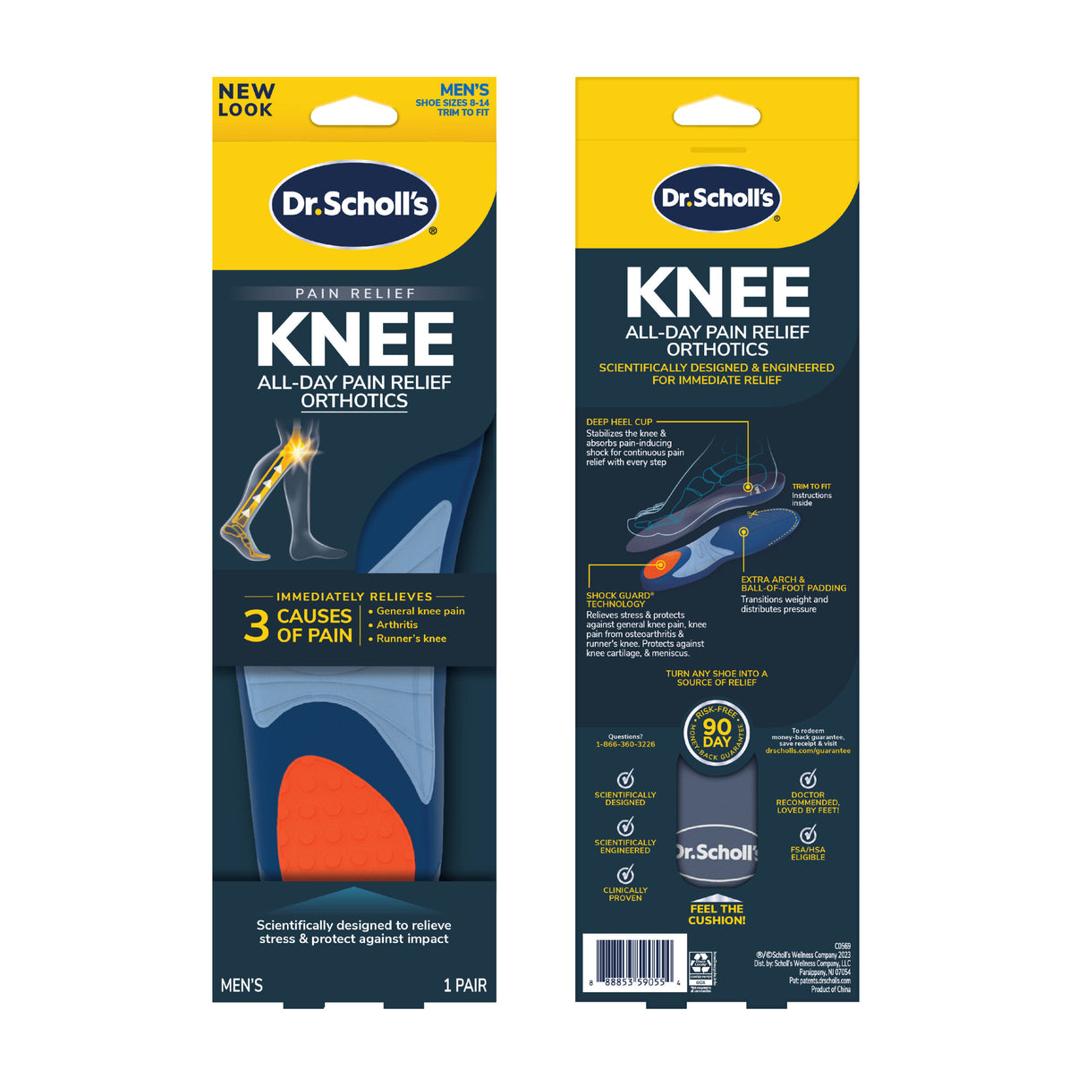 image of knee all day pain relief orthotics