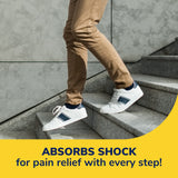 image of absorbs shock for pain relief with every step