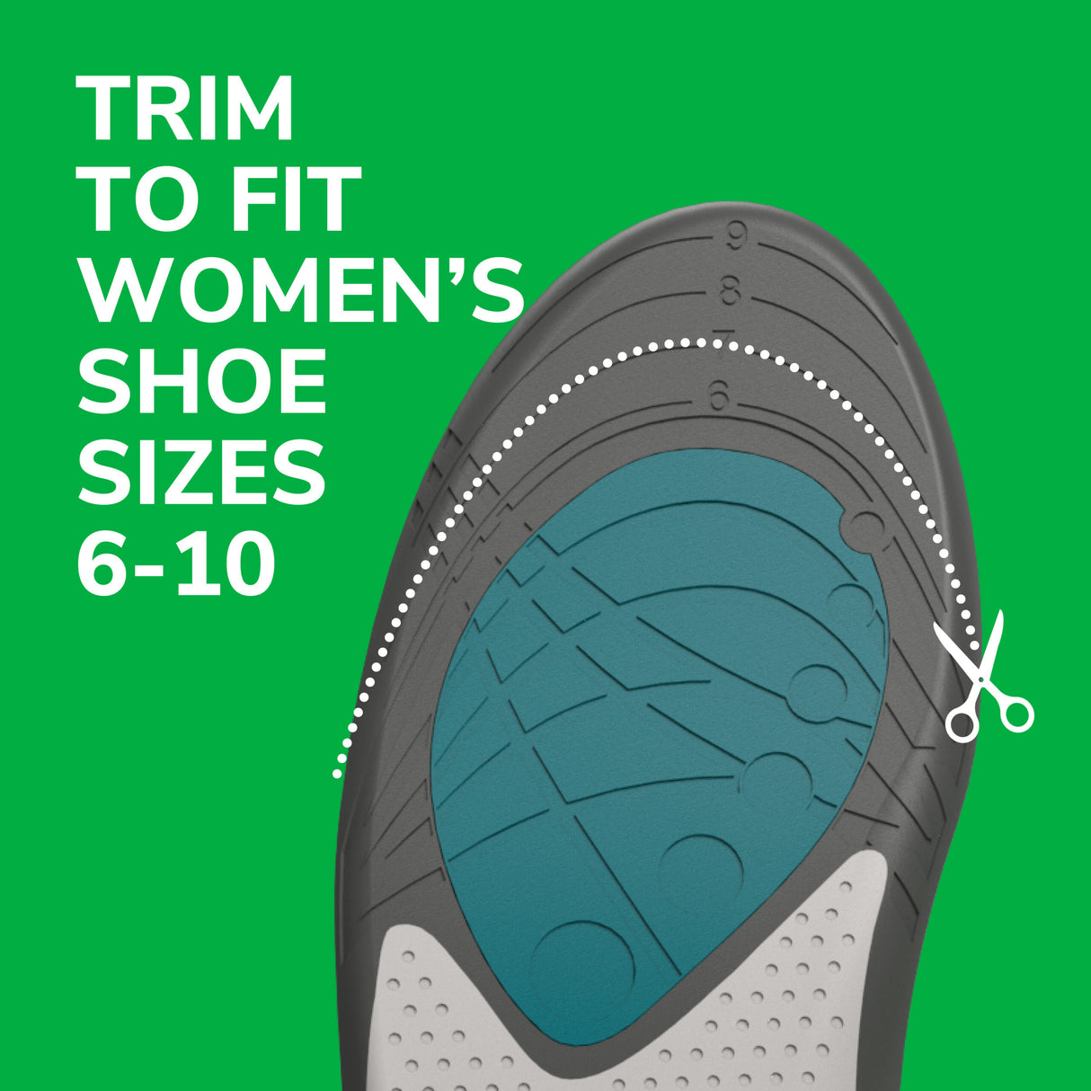 image of trim to fit women's shoe sizes 6-10