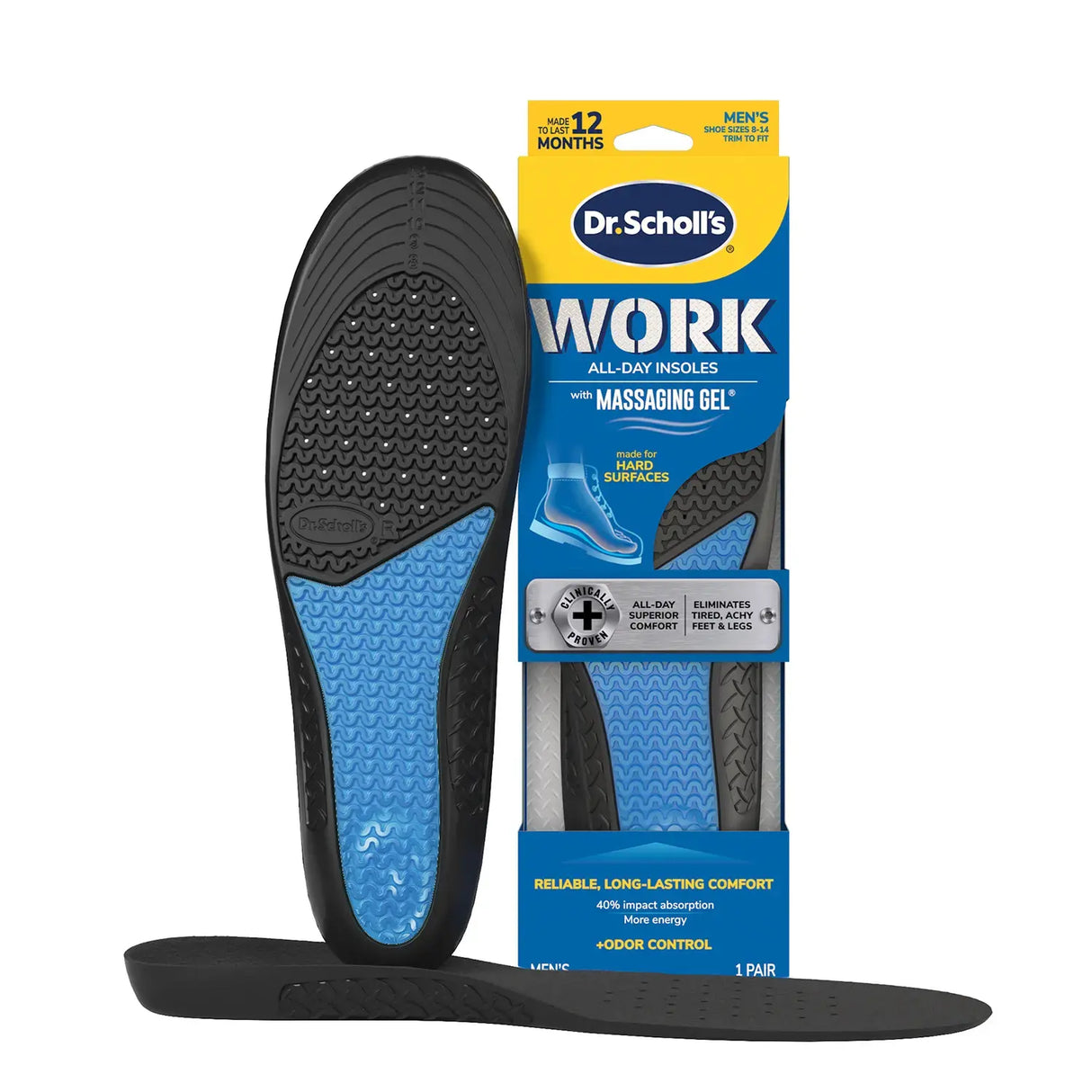 Work Insoles with Massaging Gel®