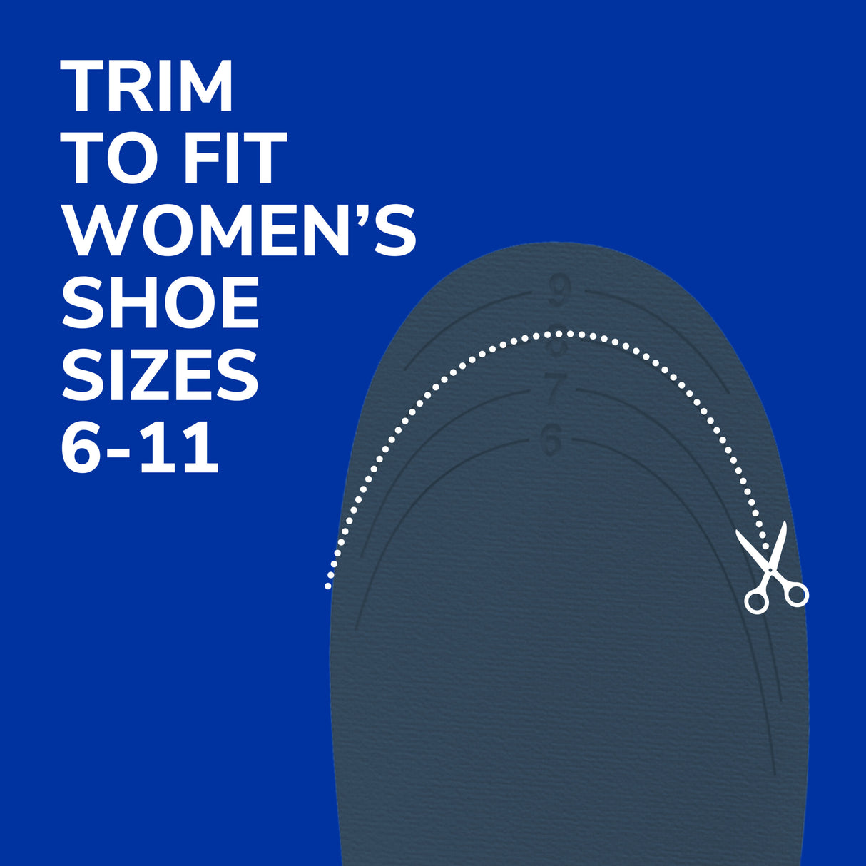 image of trim to fit women's shoe sizes 6-11