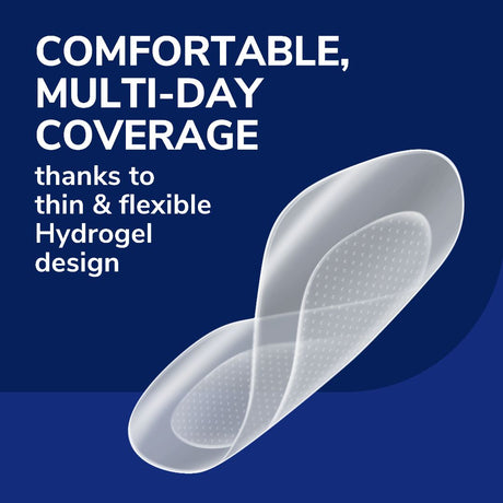 Thin flexible hydrogel blister cushion pads, translucent