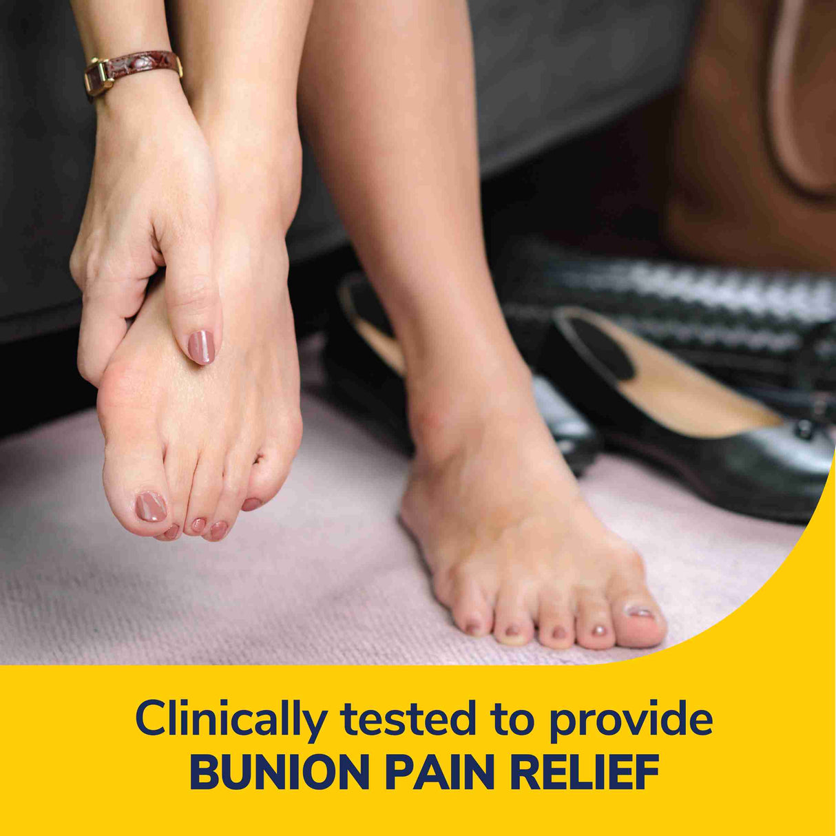 image of clinically tested to provide bunion pain relief
