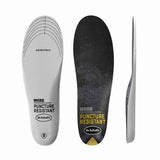 image of Dr. Scholl's Puncture Resistant insoles, out of packaging (top/side/bottom))