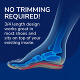 Custom FiT® Pain Relief Orthotic Inserts 3/4 Length