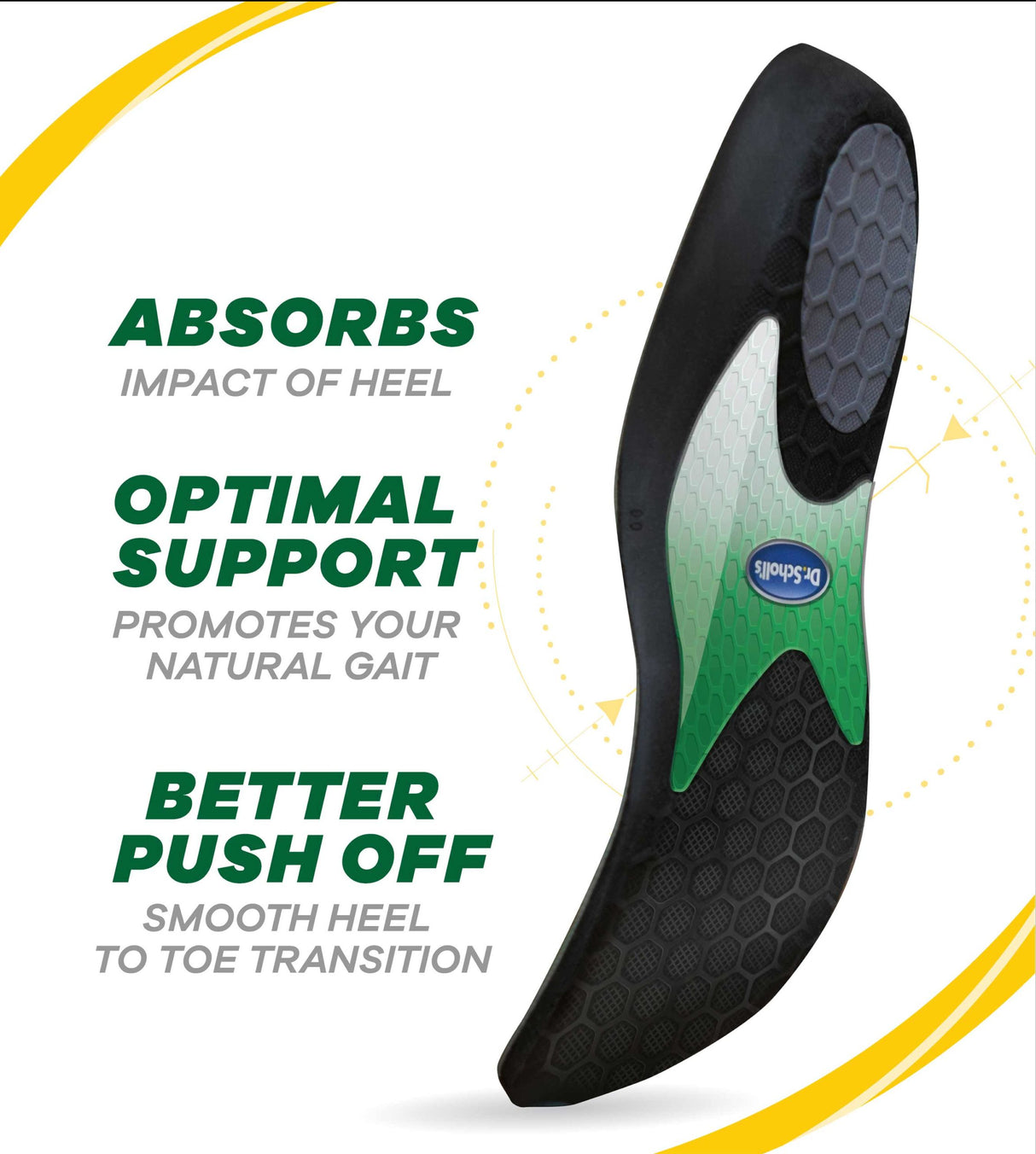 Side image of Dr. Scholl's Performance Running Insole