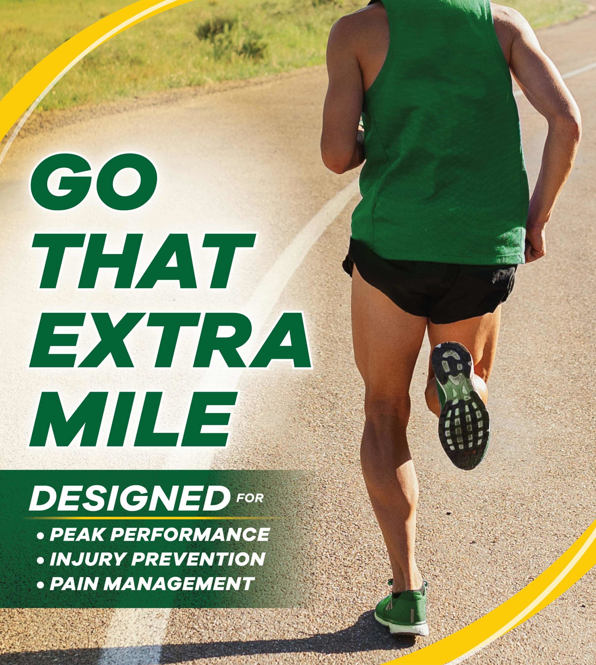 Image of person jogging while wearing Dr. Scholl's Performance Running Insoles