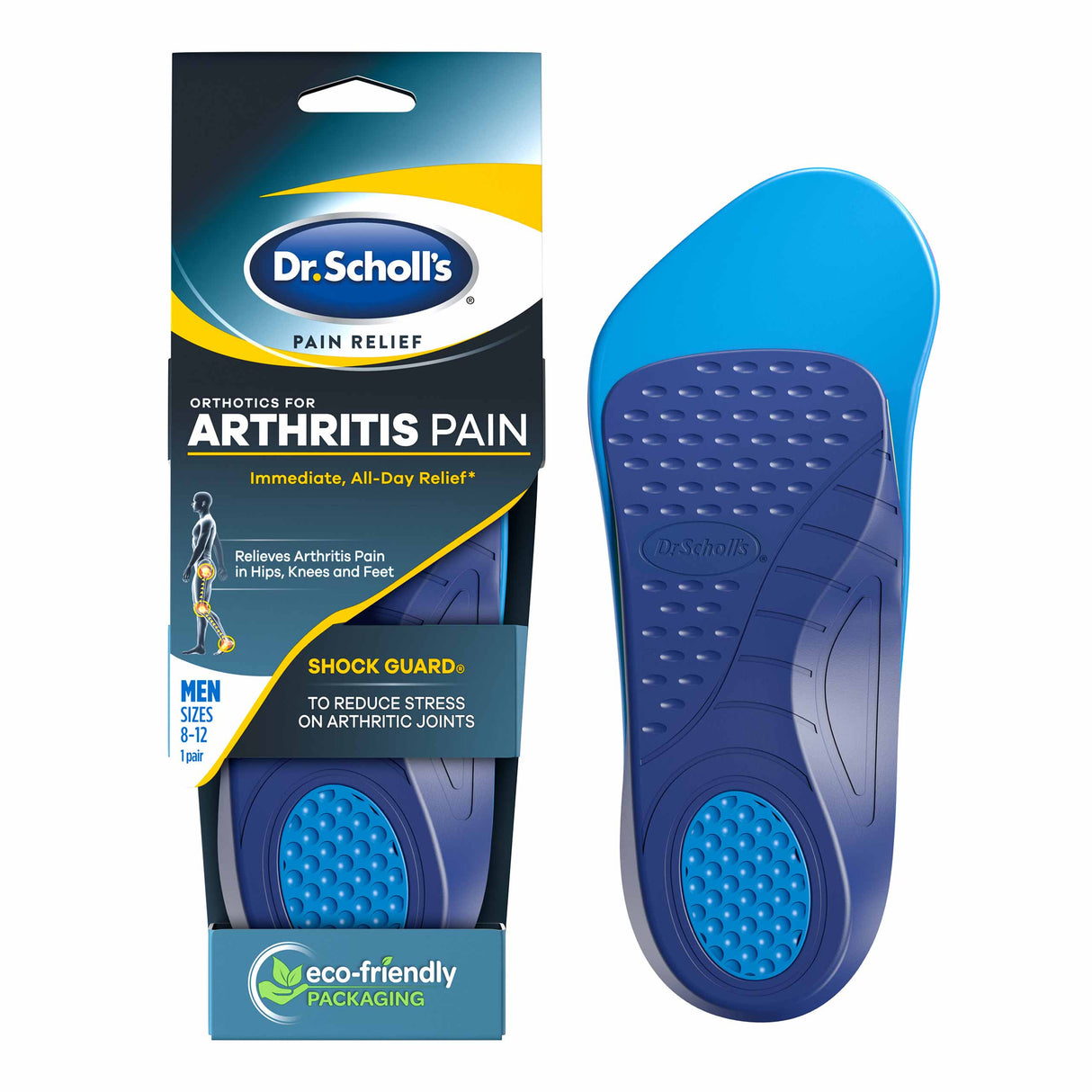 Dr. Scholl’s Pain Relief Orthotics for Arthritis Pain for Women, 1 Pair,  Size 6-10