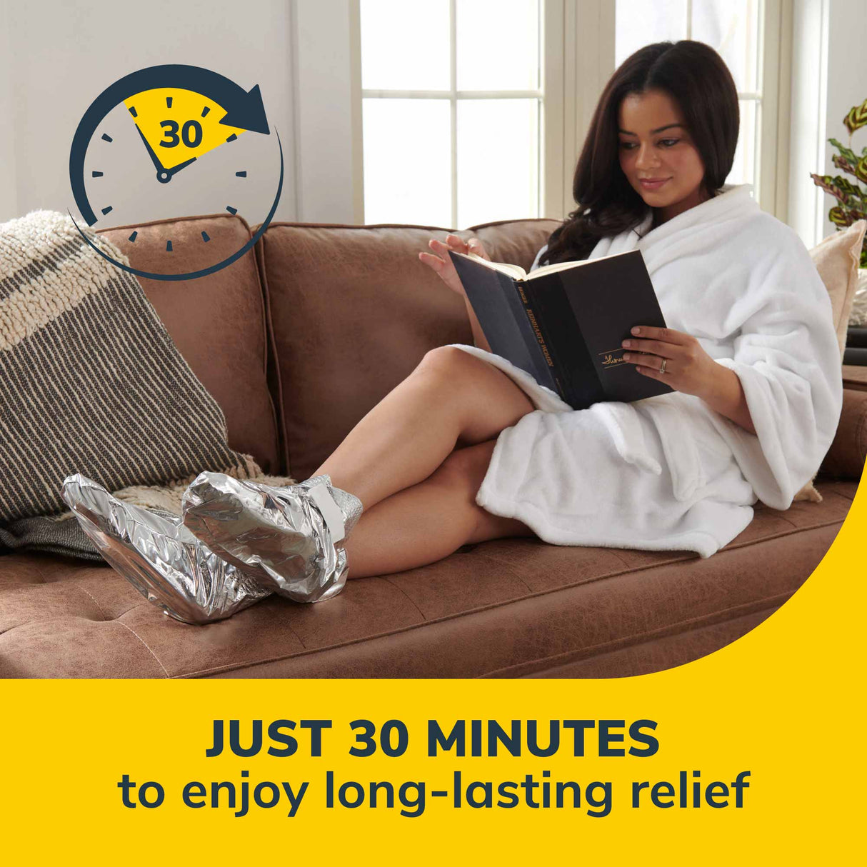 image of just 30 minutes to enjoy long lasting relief