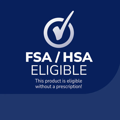 FSA/HSA eligible badge for the Dr. Scholl's light-activated nail treatment kit
