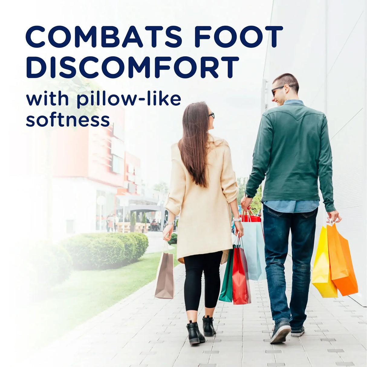 Cushy Comfort with Memory Foam Insoles