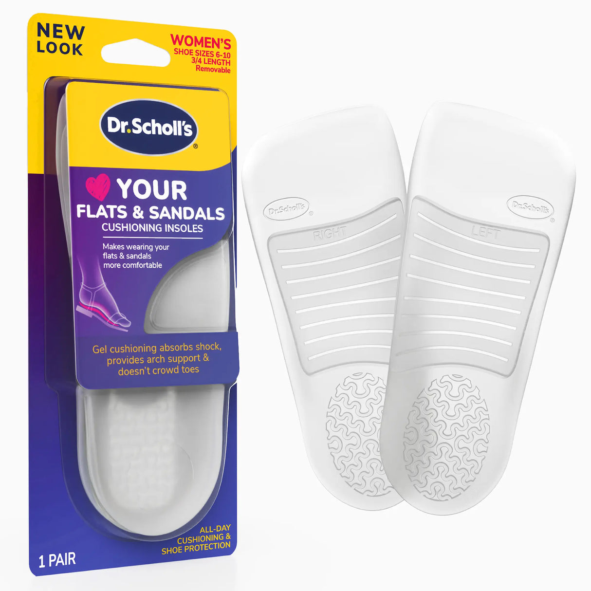 Love Your FLATS & SANDALS 3/4 Length Insoles