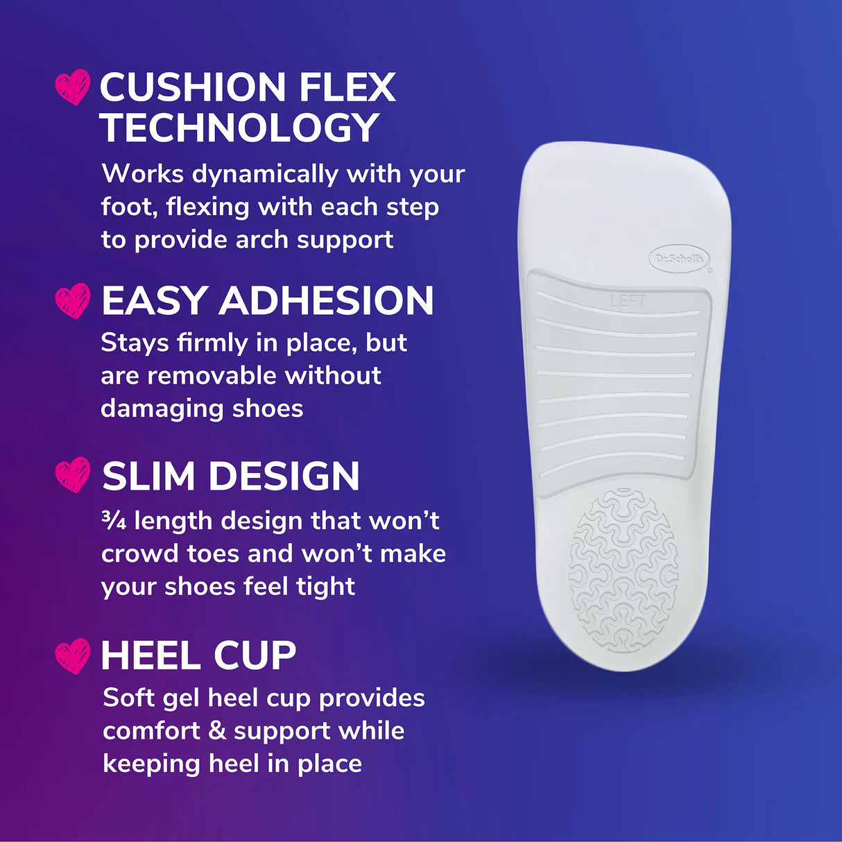 Love Your FLATS & SANDALS 3/4 Length Insoles