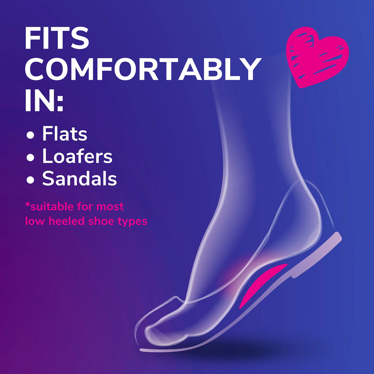 Love Your FLATS & SANDALS Arch Cushions